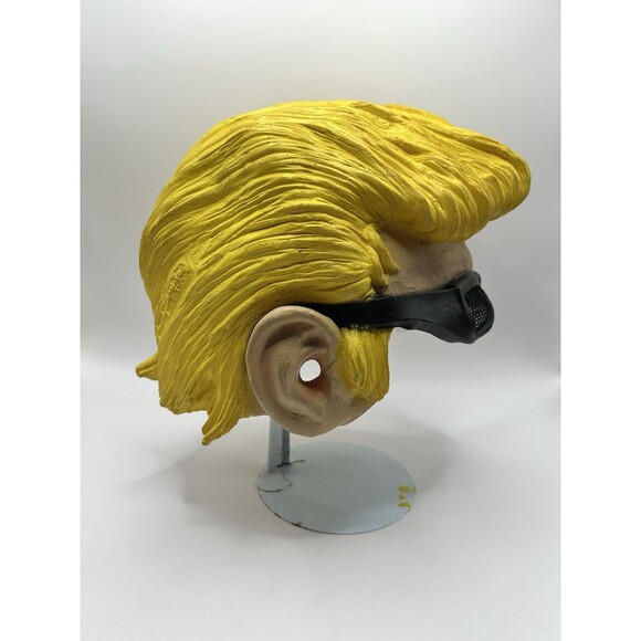 Paper Magic Group Rubber Halloween Costume Mask Johnny Bravo Half Mask 2002 Rare - Picture 4 of 15